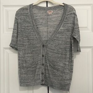 Mossimo Supply Co. Heather Gray Knit Top